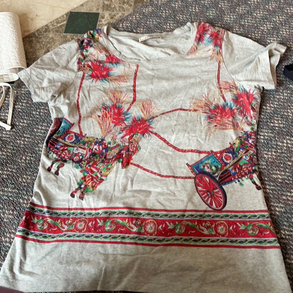 Hermès cotton print t shirt